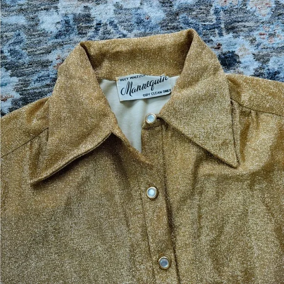 Vintage 1970s Huey Waltzer Cocktail Hostess Dress for Mannequinn Size 10 - Picture 6 of 12